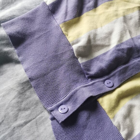 QED London cardigan in bold striped - Picture 5 of 10